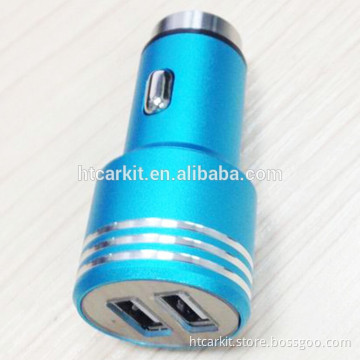 Mulit Colors Aluminum Safety Emergency Hammer 2 USB Car Charger for Iphone 6s